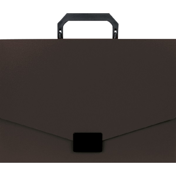 Портфель пластиковый A4 1 отделение, ATTOMEX, пластик 0.7мм, черный