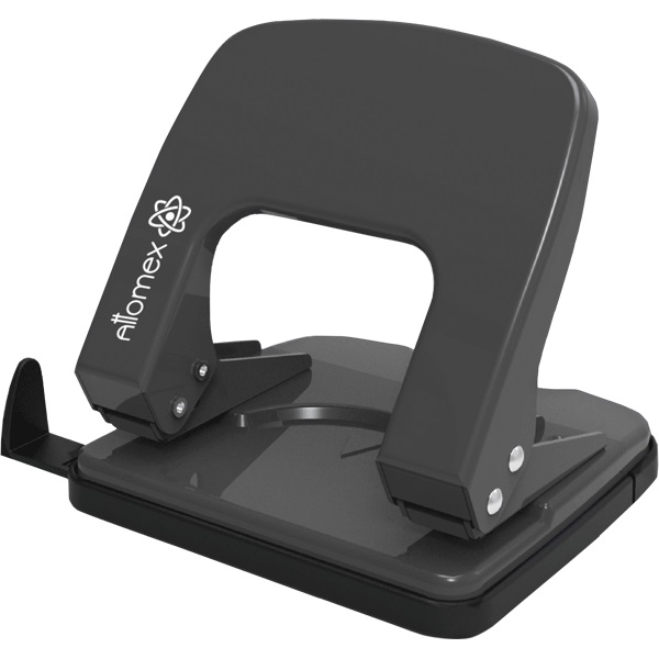 Дырокол до 25л ATTOMEX, металлический, черный