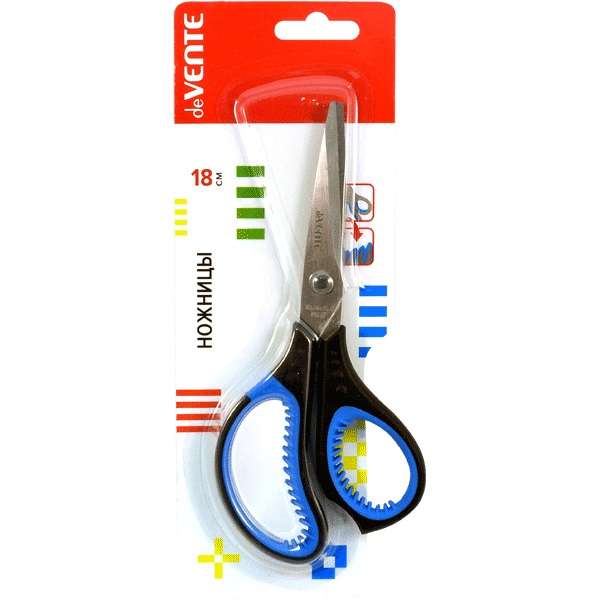 Ножницы 18см пластиковые ручки deVENTE