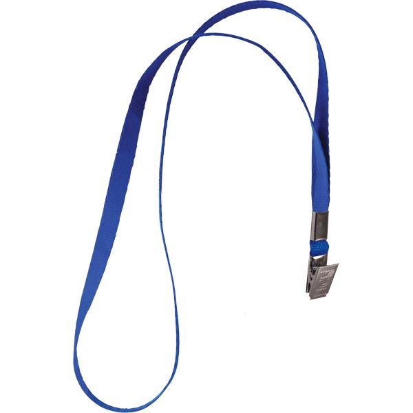 Лента для бейджей deVENTE, 40см, клип, синяя
