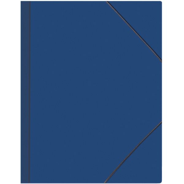 2_Папка на резинках А4, корешок 40мм, пластик 0,45мм ATTOMEX, синяя