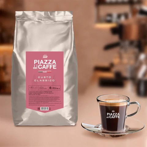 3_Кофе в зернах 1000г PIAZZA DEL CAFFE Gusto Classico