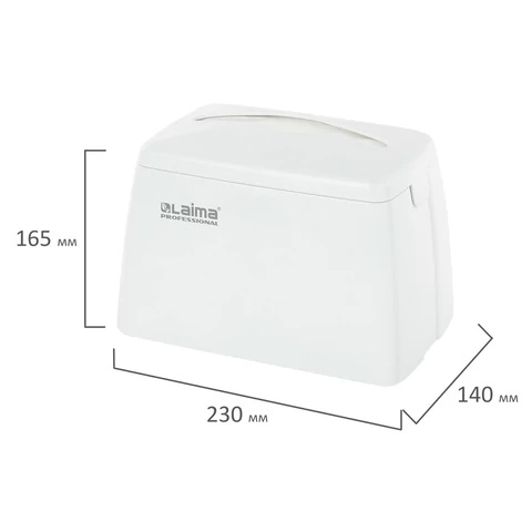 7_Диспенсер для салфеток Z-сложения ЛАЙМА Original (Система N4), большой, настольный