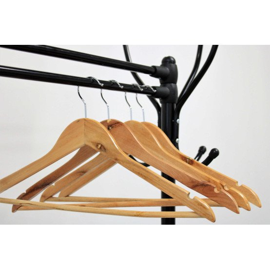 2_Вешалка-плечики с перекладиной, дерево, размер 48-50