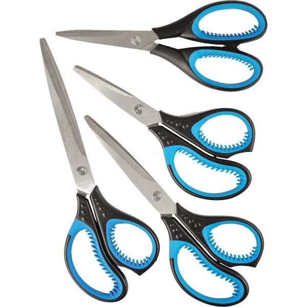 2_Ножницы 22см пластиковые ручки deVENTE