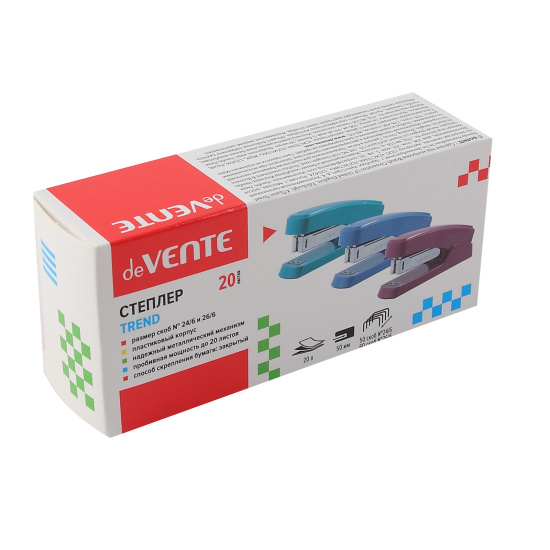 3_Степлер №24 до 20л deVENTE Trend, пепельно-синий