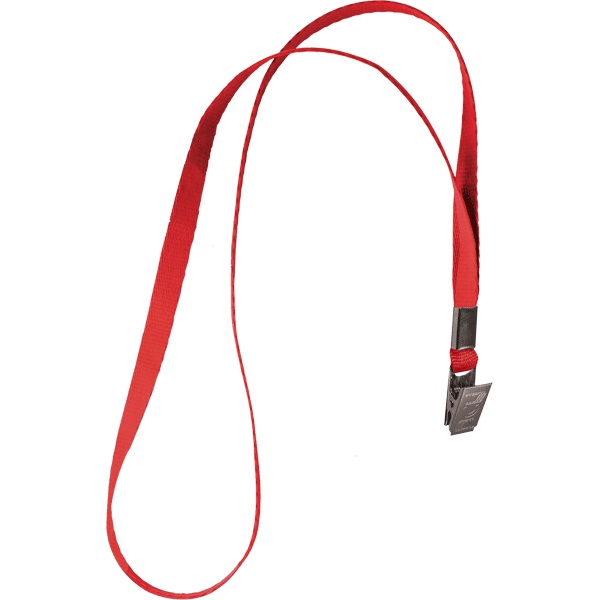 Лента для бейджей deVENTE, 40см, клип, красная