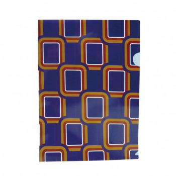 Папка-уголок A4 0,18мм, плотный пластик БЮРОКРАТ Fusion, ассорти