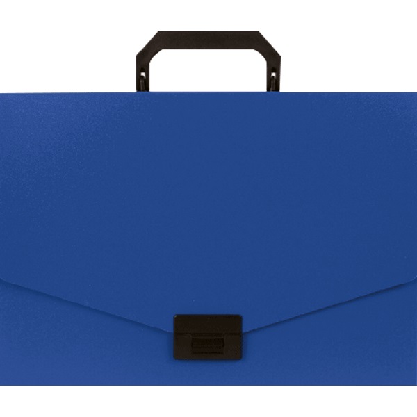 Портфель пластиковый A4 1 отделение, ATTOMEX, пластик 0.7мм, синий