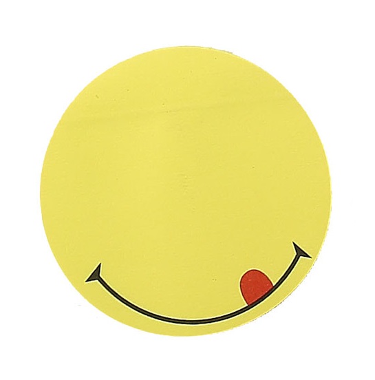 Блок самоклеящийся (стикеры), фигурный КРУГ, 50л, 70_70мм, зеленый deVENTE Funny notes