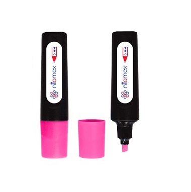 Текстовыделитель ATTOMEX 1-5мм, розовый