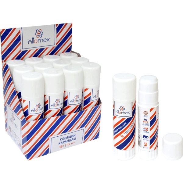 2_Клей-карандаш 36г ATTOMEX, ПВА