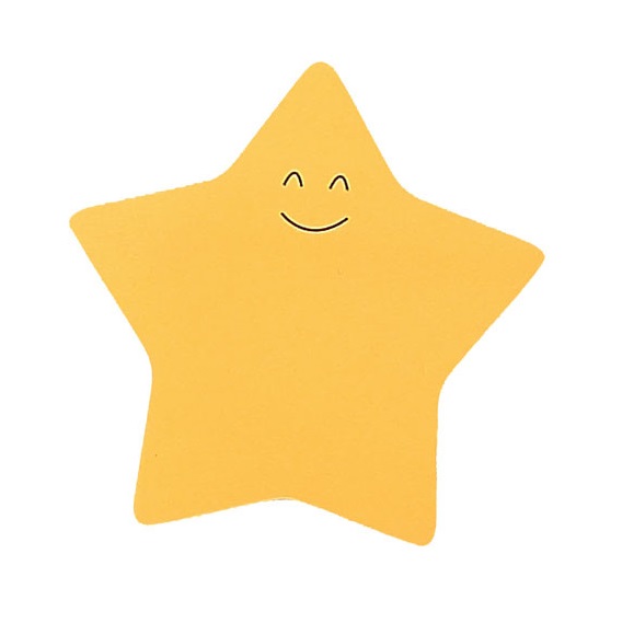 Блок самоклеящийся (стикеры), фигурный ЗВЕЗДА, 50л, 70_70мм, зеленый deVENTE Funny notes