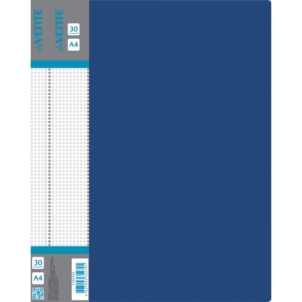2_Папка 30 вкладышей deVENTE Daily, пластик 0,5мм, синяя