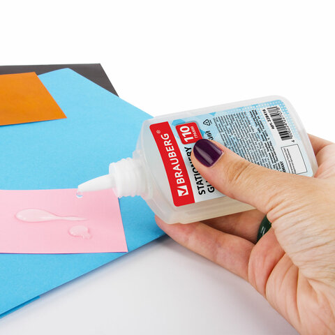 4_Клей канцелярский силикатный 110мл BRAUBERG