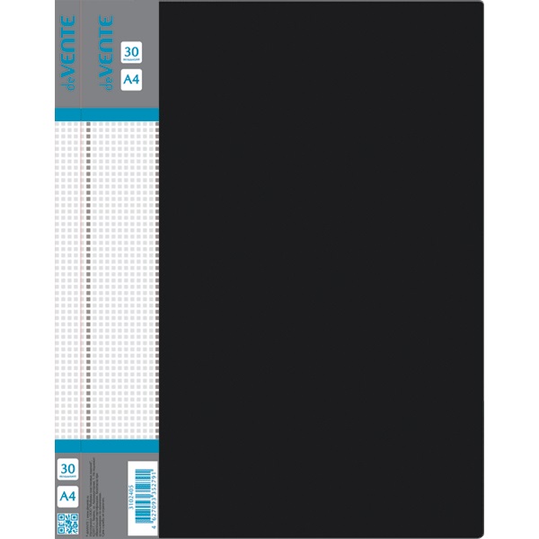 2_Папка 30 вкладышей deVENTE Daily, пластик 0,5мм, черная