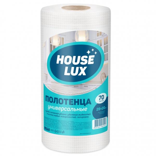 Салфетки хозяйственные в рулоне, вискозные (спанлейс) HouseLux, 28_20, 45г_м2, 70шт