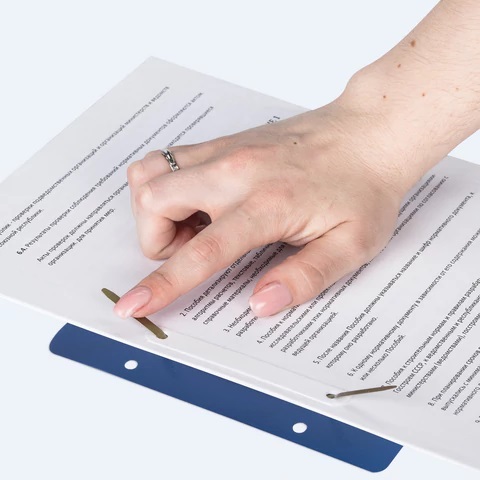 8_Механизм для скоросшивателя разъемный STAFF, до 100 листов, комплект 50шт, металл