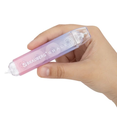 8_Корректирующая лента двусторонняя BRAUBERG GRADE PASTEL, 3 шт