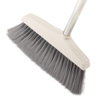 5_Набор для уборки Ленивка (совок+веник) 30_88см, 27_24_80см, бежевый