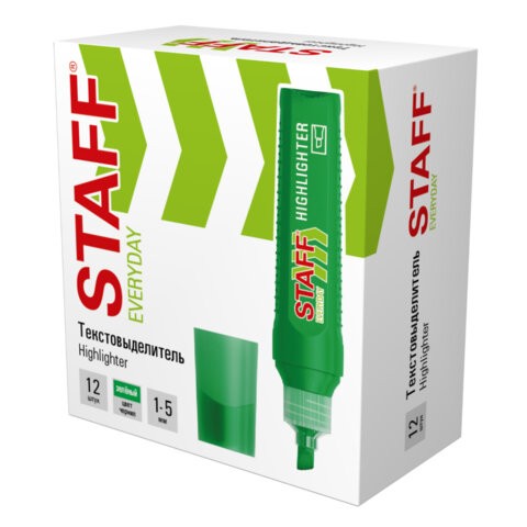 2_Текстовыделитель STAFF HL-707 1-5мм, зеленый
