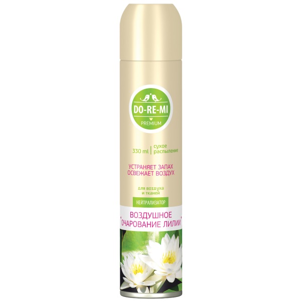 Освежитель воздуха До-Ре-Ми Premium Воздушное очарование лилии 330мл, сухое распыление