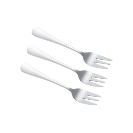 Вилки десертные комплект 3шт, нержавеющая сталь 13,7см
