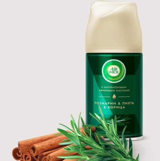 2_Освежитель воздуха AIRWICK Freshmatic Noel Розмарин, пихта, корица 250мл, сменный аэрозоль