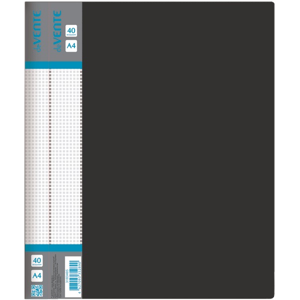 2_Папка 40 вкладышей deVENTE Daily, пластик 0,6мм, черная