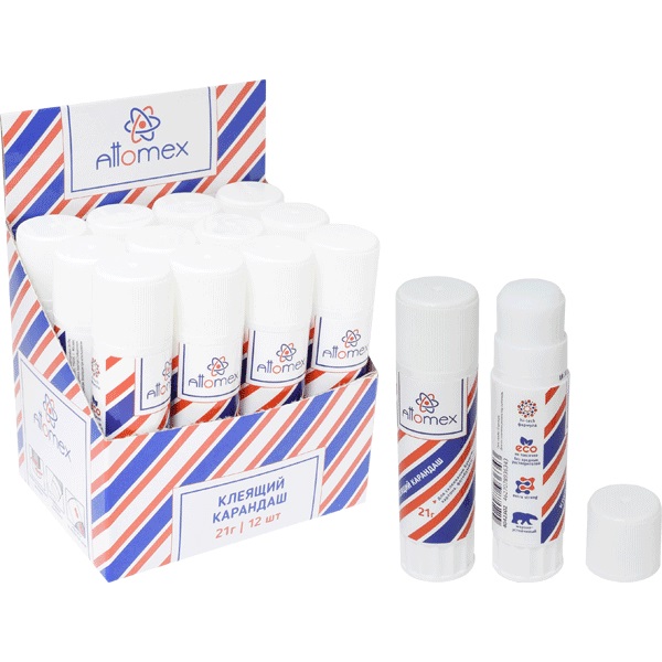 2_Клей-карандаш 21г ATTOMEX, ПВА