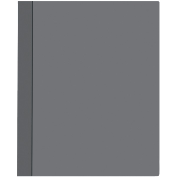 2_Папка 40 вкладышей ATTOMEX, пластик 0,5мм, серая