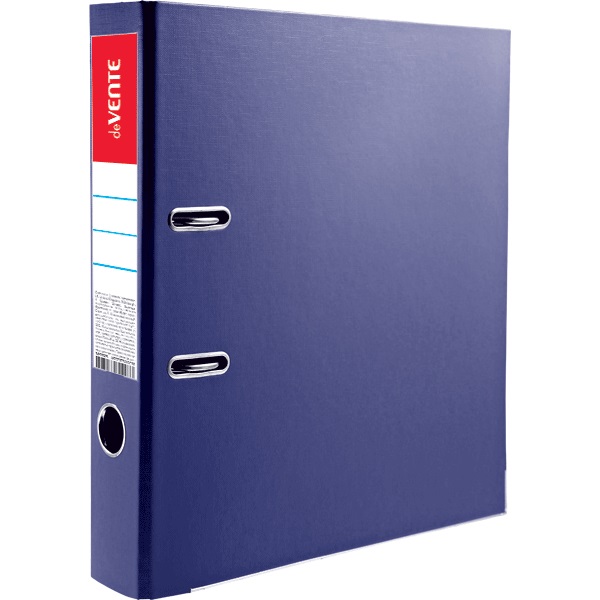 Папка-регистратор deVENTE корешок 50мм, ламинированная, с металлическим кантом, разборная, синяя