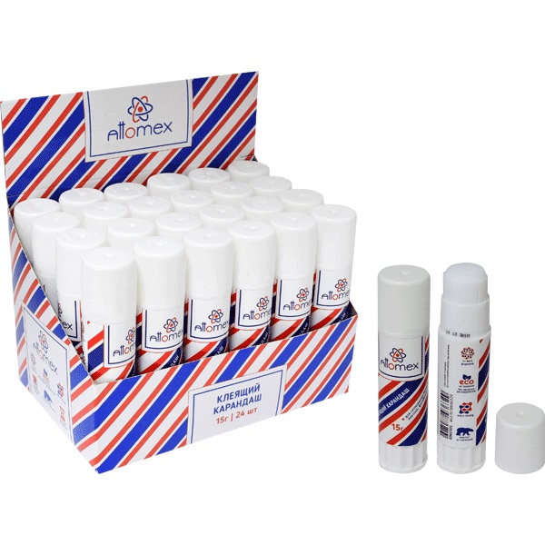 2_Клей-карандаш 15г ATTOMEX, ПВА