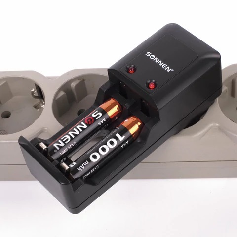 3_Аккумулятор AAА (мизинчиковый) 1000mAh SONNEN 2шт, на блистере