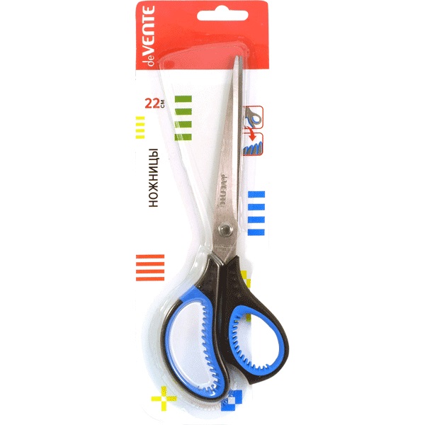 Ножницы 22см пластиковые ручки deVENTE