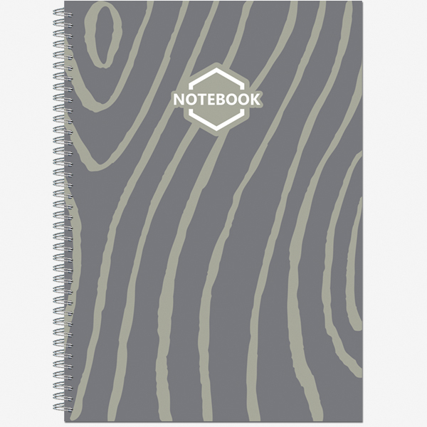 Тетрадь А4 96л клетка, гребень Стильный Офис