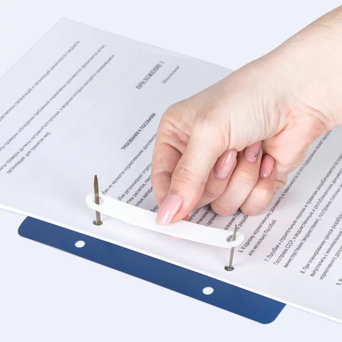 7_Механизм для скоросшивателя разъемный STAFF, до 100 листов, комплект 50шт, металл