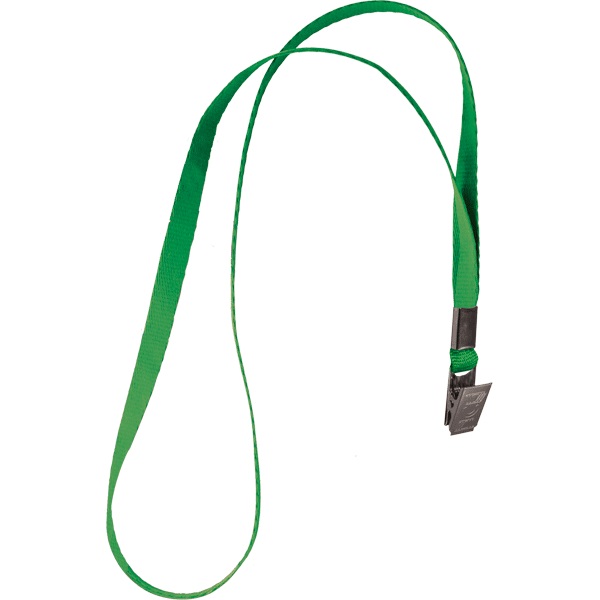 Лента для бейджей deVENTE, 40см, клип, зеленая