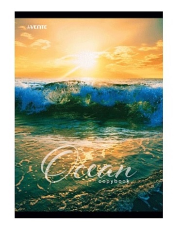 Тетрадь А4 96л клетка, гребень deVENTE Ocean