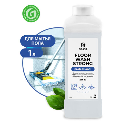 2_Средство для мытья пола 1л GRASS Floor wash strong, щелочное