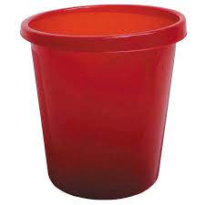 Корзина для бумаг 9л СТАММ КР64, цельная, вишня