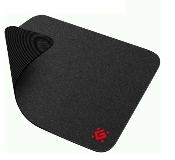 2_Коврик для мыши DEFENDER Black, резина+ткань 250_200_3мм, черный
