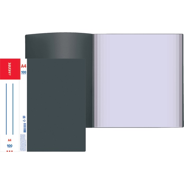 Папка 100 вкладышей deVENTE Daily, пластик 0,8мм, черная