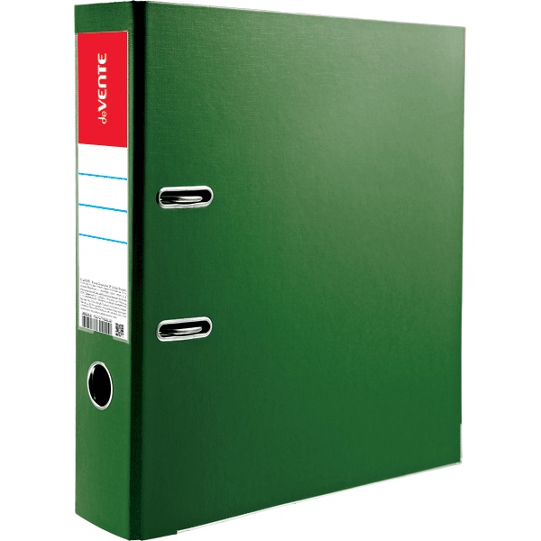 Папка-регистратор deVENTE корешок 75мм, ламинированная, с металлическим кантом, разборная, зеленая