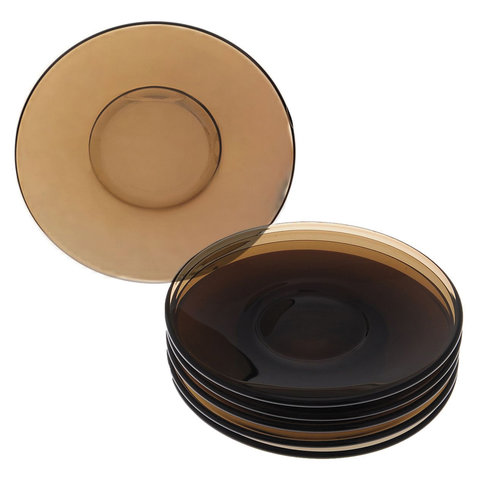 4_Набор чайный на 6 персон (6 кружек 220 мл, 6 блюдец) LUMINARC Simply Eclipse, стекло