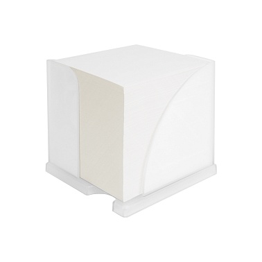 2_Подставка для бумажного блока 90_90_90мм deVENTE, пластиковая, прозрачная