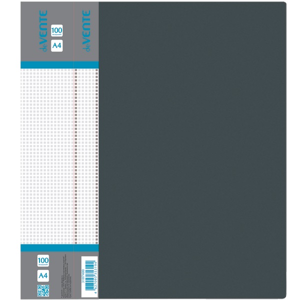 2_Папка 100 вкладышей deVENTE Daily, пластик 0,8мм, черная