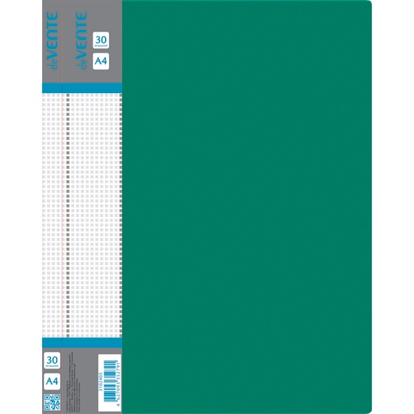 2_Папка 30 вкладышей deVENTE Daily, пластик 0,5мм, зеленая