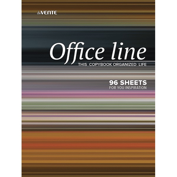 Тетрадь А4 96л клетка, гребень deVENTE Office line
