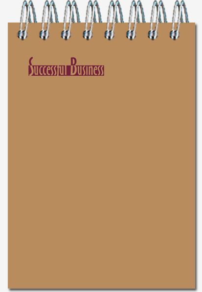Блокнот А7 40л клетка, гребень Successful Business